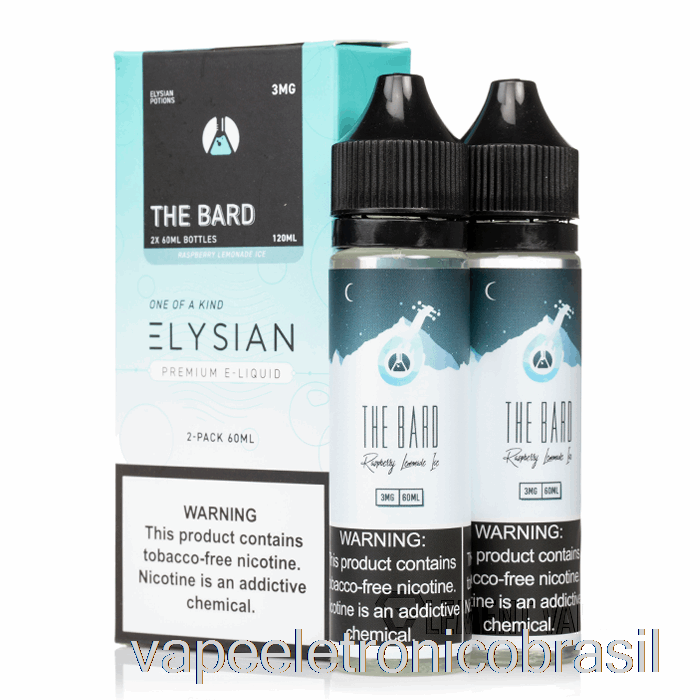 Vape Recarregável The Bard - Elysian Labs - 120ml 0mg